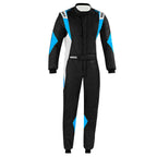 Sparco Super Light Race Suit Black Cyan colourway Endless Racegear