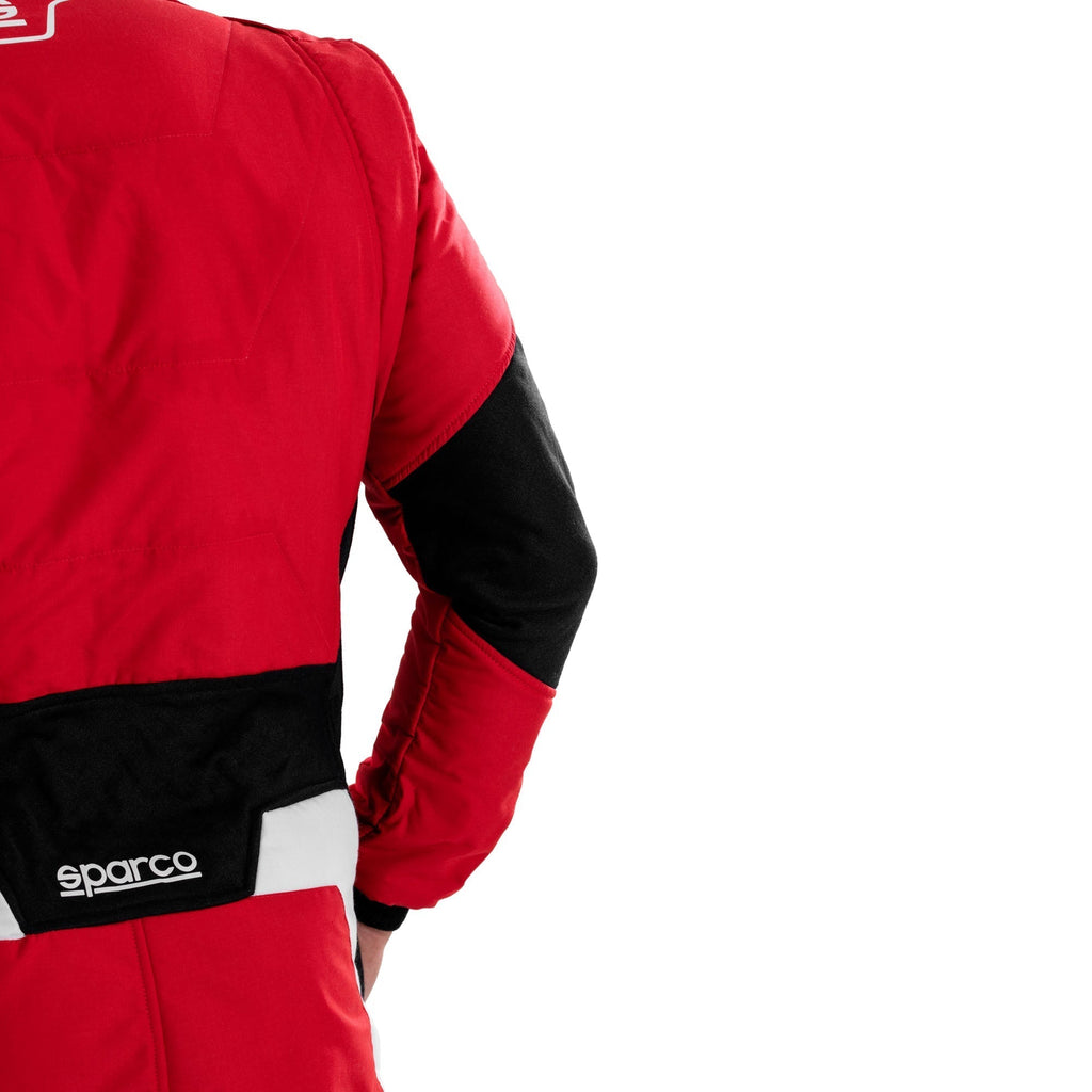 Sparco Super Light Race Suit Red White detail cuff Endless Racegear