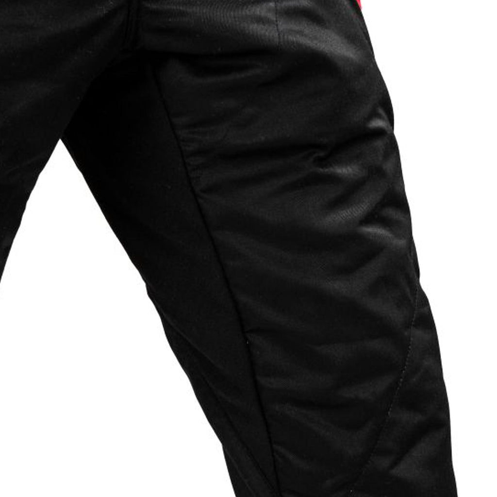 Sparco Competition Womens Race Suit Black Red White detail alternate view Endless Racegear
