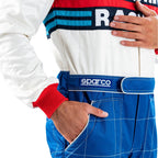 Sparco Martini Racing Suit Blue colourway detail three Endless Racegear