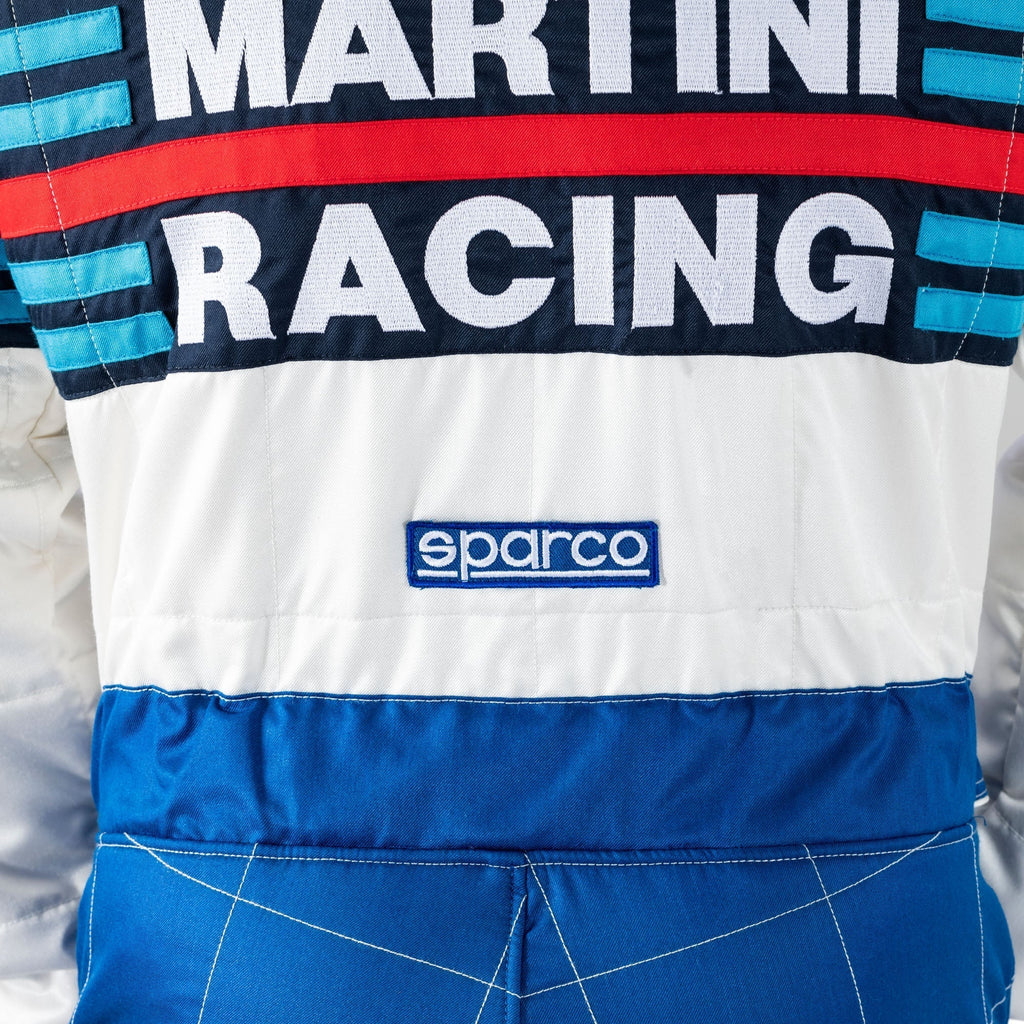 Sparco Martini Racing Suit Blue colourway detail four Endless Racegear