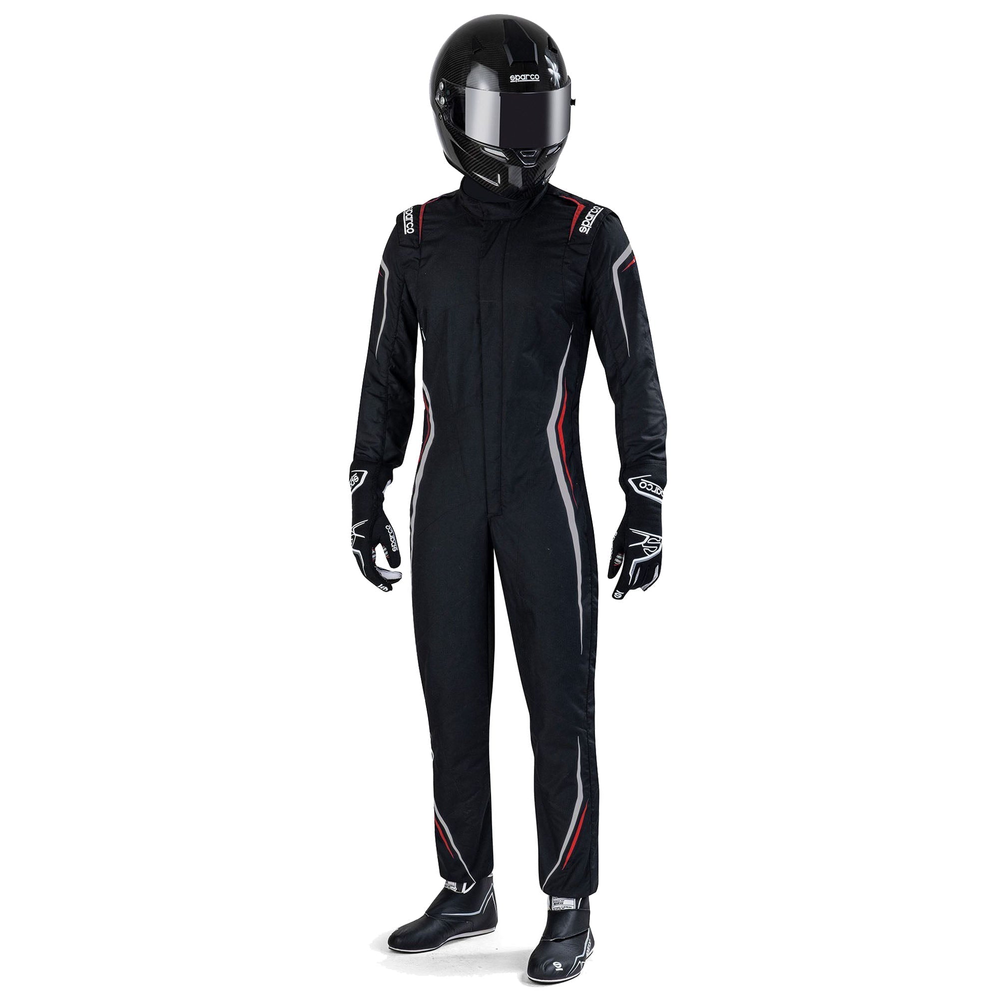 Sparco Prime Race Suit Black colourway detail one Endless Racegear