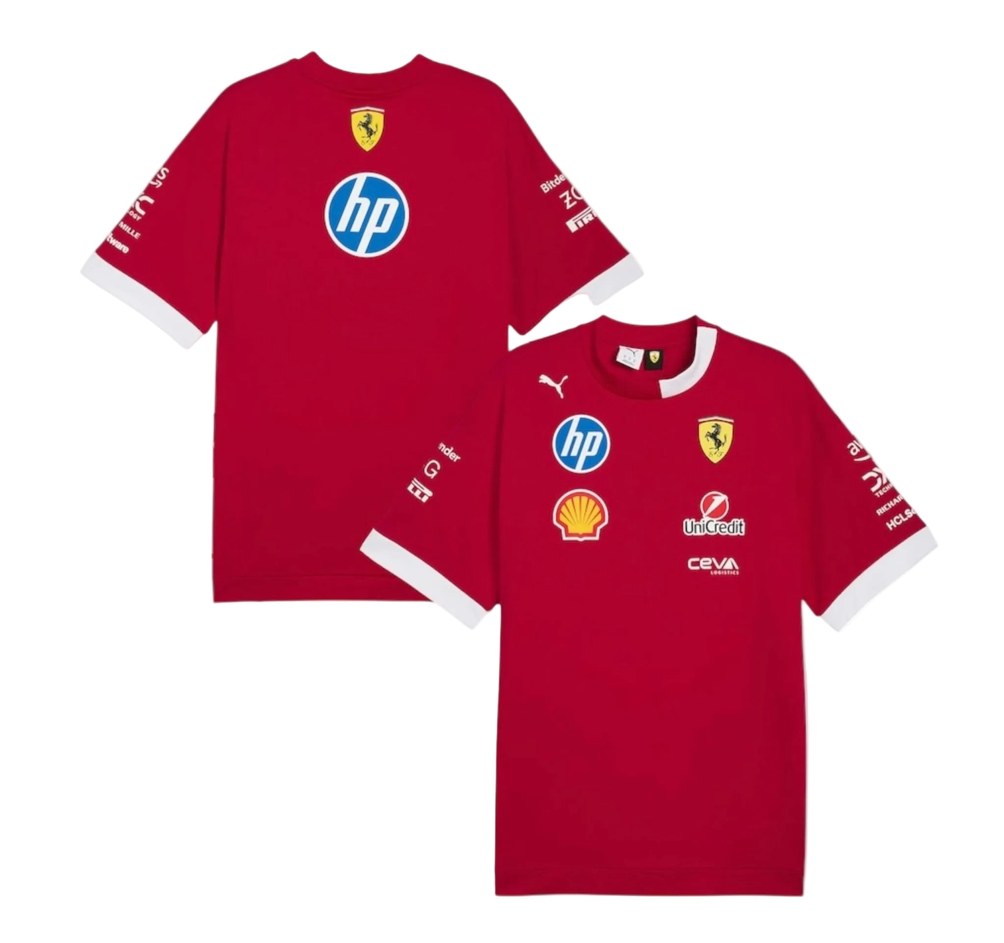 F1 Scuderia Ferrari 2025 Oversized Driver Replica T-shirt Endless Racegear