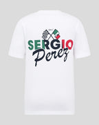 Red Bull Racing F1 Kids Sergio "Checo" Perez Flag T-Shirt - Youth White Red Bull Racing