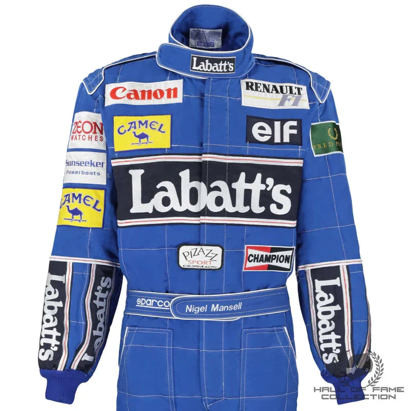1992 Ricardo Patrese Williams Renault F1 Suit alternate angle Endless Racegear
