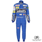 1992 Ricardo Patrese Williams Renault F1 Suit back view Endless Racegear