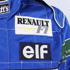 1992 Ricardo Patrese Williams Renault F1 Suit collar detail Endless Racegear