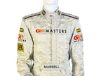 2005 GP Masters Nigel Mansell OMP Race Suit sponsor patch detail Endless Racegear