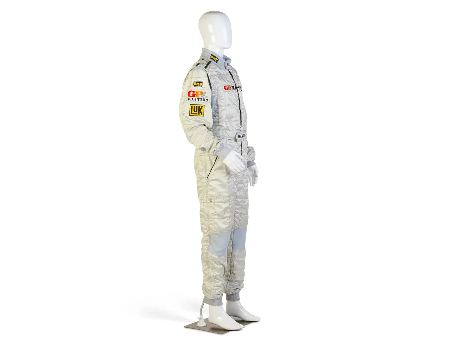 2006 OMP GP Masters Nigel Mansell Race Suit sponsor patch detail Endless Racegear