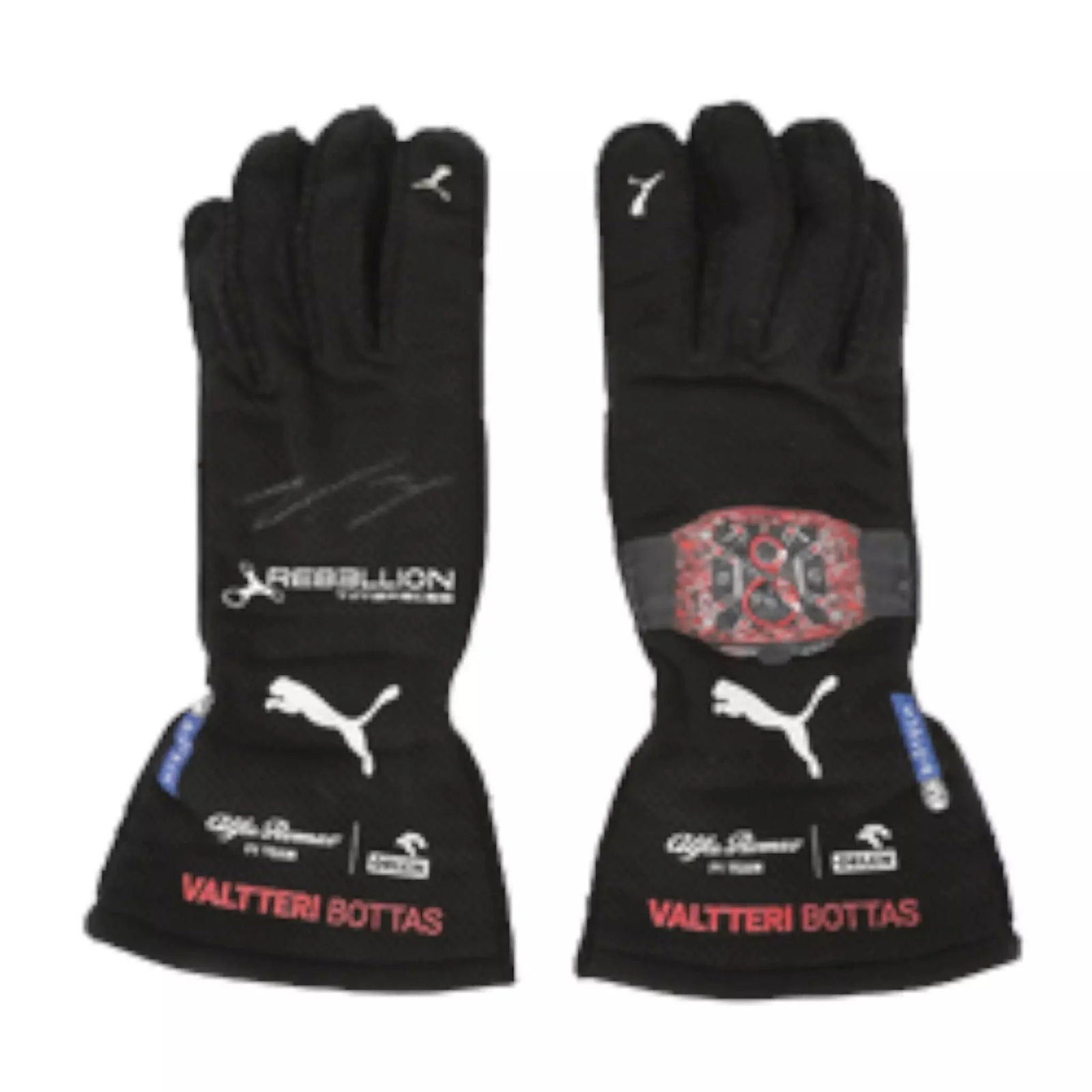 2022 VALTTERI BOTTAS F1 RACE GLOVES - BRITISH GP - Speedxcrafts