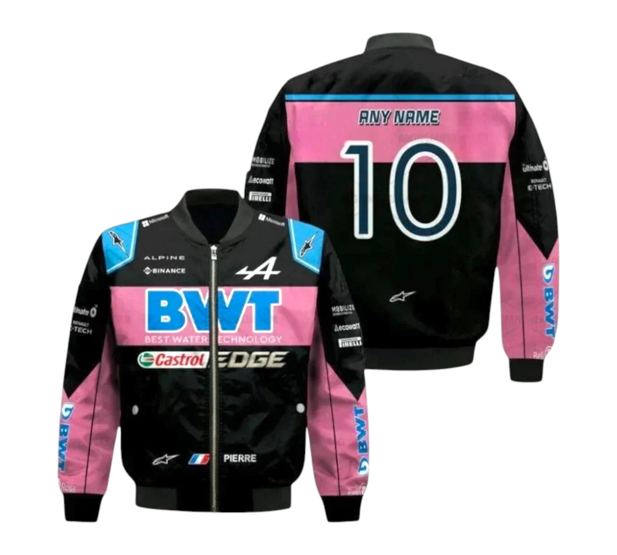 2023 Pierre Gasly BWT Alpine F1 Racing Vintage Jacket Endless Racegear