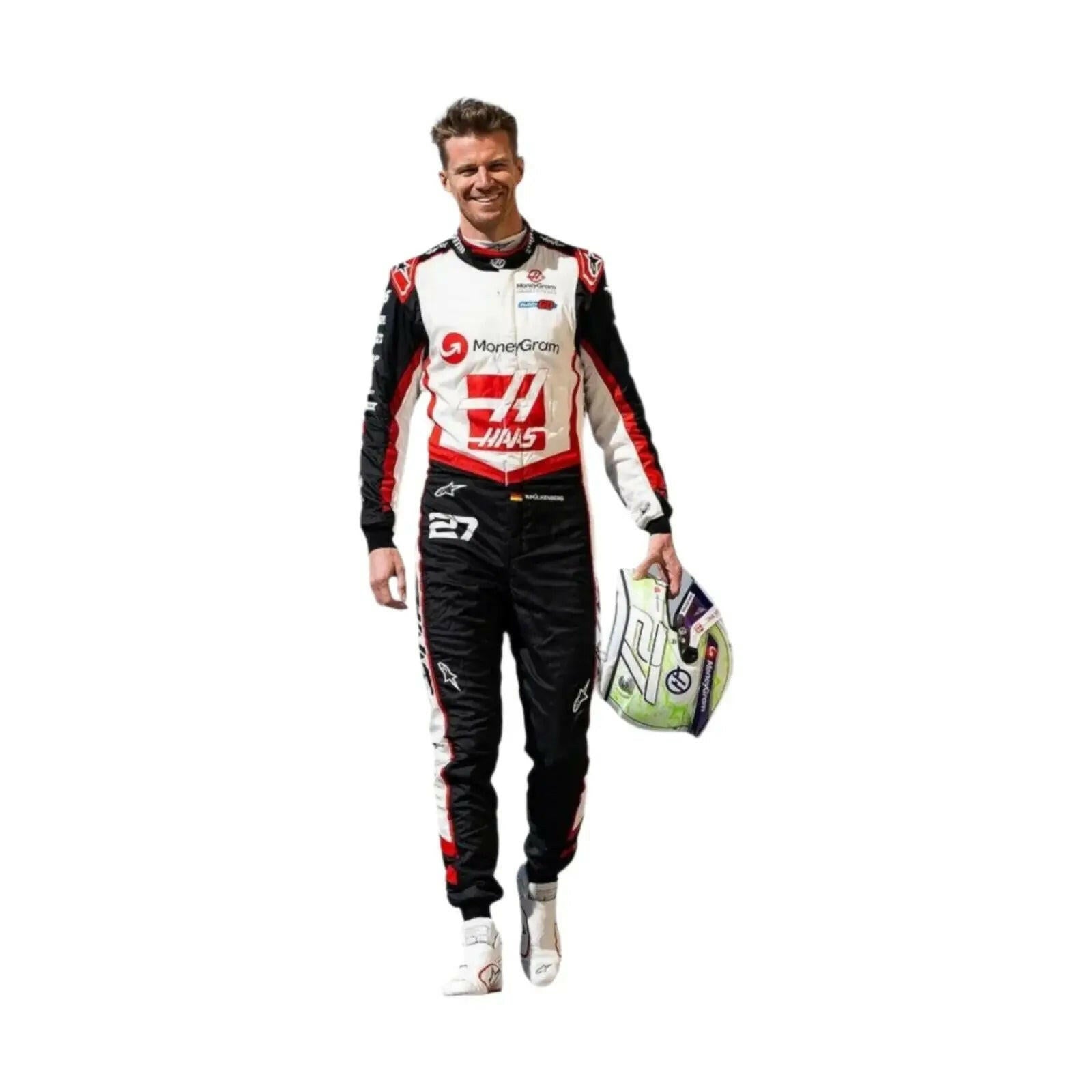 2024 Kevin Magnussen Nico Hulkenberg Haas F1 Team Race Suit - Ex Race Gear