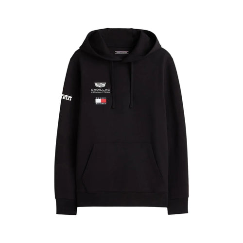 Black hoodie with Cadillac logo on a white background - Endless Racegear