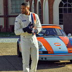 Sparco Gulf Racing Driver Suit Classic Retro 2-Layer Overalls Fireproof FIA Spec Sparco
