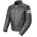 [Color:::Black-White] JOE ROCKET CLASSIC 92' LEATHER JACKET