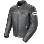 [Color:::Black-White] JOE ROCKET CLASSIC 92' LEATHER JACKET
