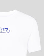 Alpine Racing F1 Pierre Gasly Relaxed Fit T-Shirt- White/French Navy Alpine