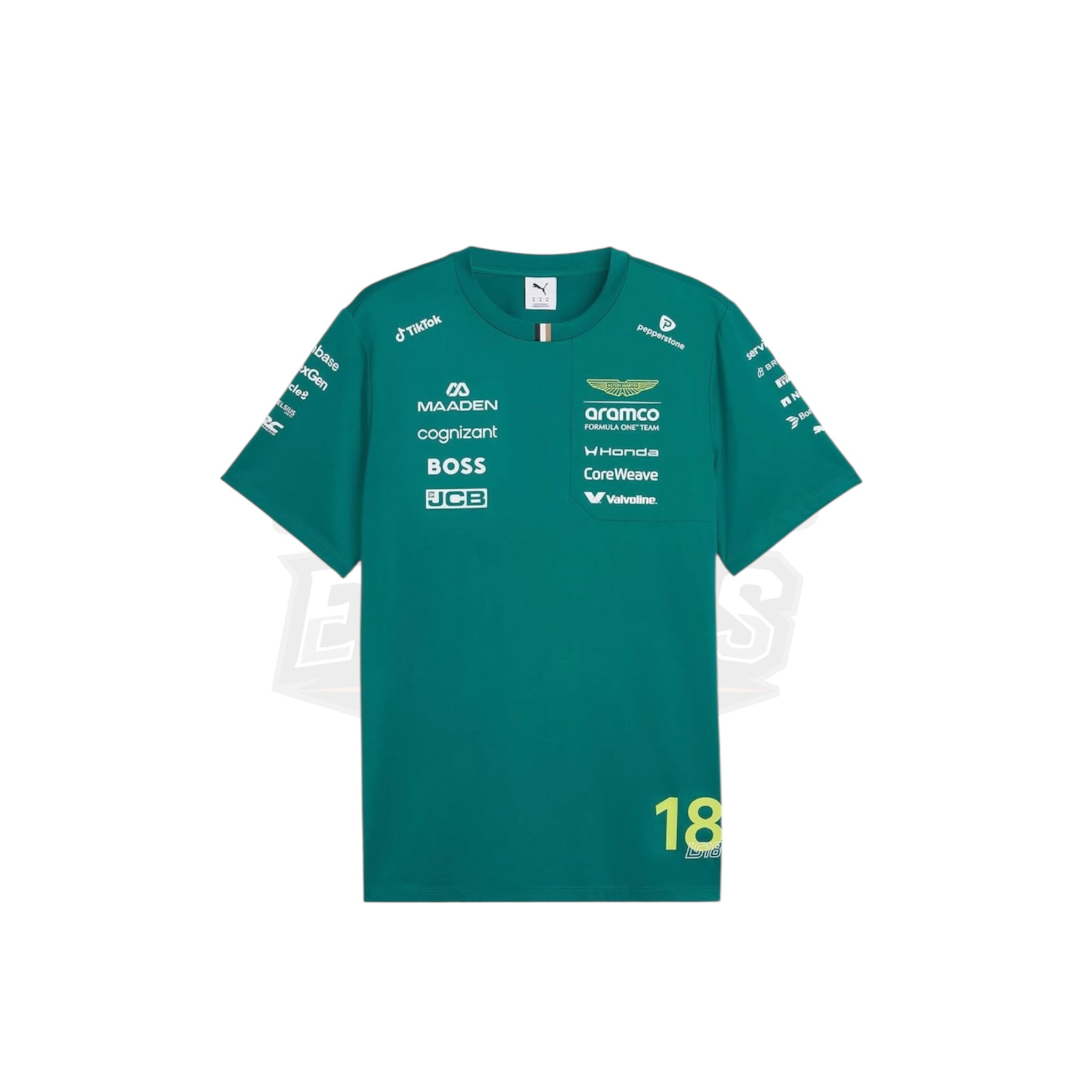 2026 Aston Martin Aramco F1 Fernando Alonso Team Driver Replica T-Shirt Endless Racegear