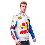 Racing Style Faux Leather Jacket – Funny Men’s Halloween Costume Cosplay Outfit for Couples Ex Race Gear