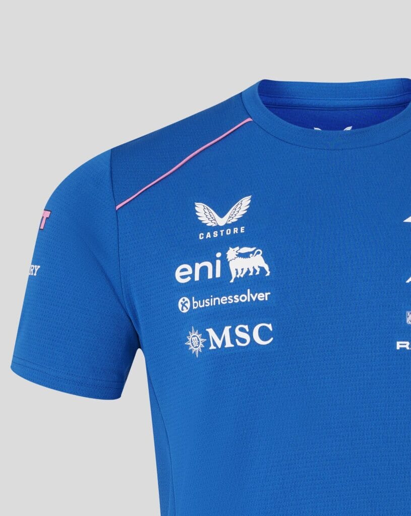 Alpine Racing F1 2026 Men's Team Set Up T-Shirt - Lapis Blue Alpine