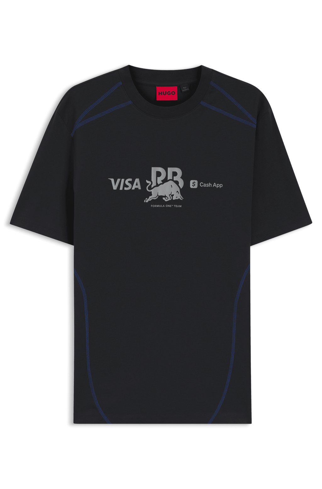Visa Cash App RB F1 Fanwear T-Shirt - Black/White/Beige T-shirts Visa Cash App RB XS Black 