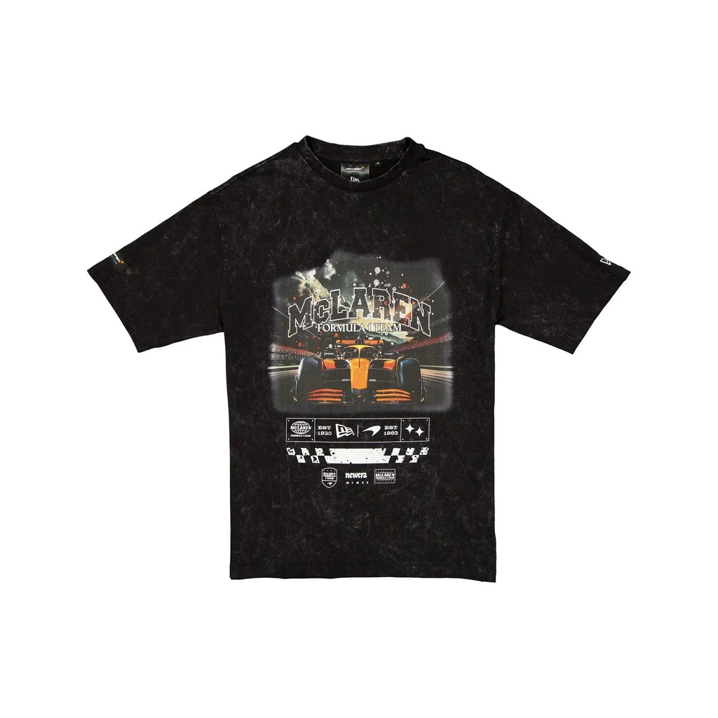 McLaren F1 x New Era Washed Graphic T-Shirt - Black Endless Racegear