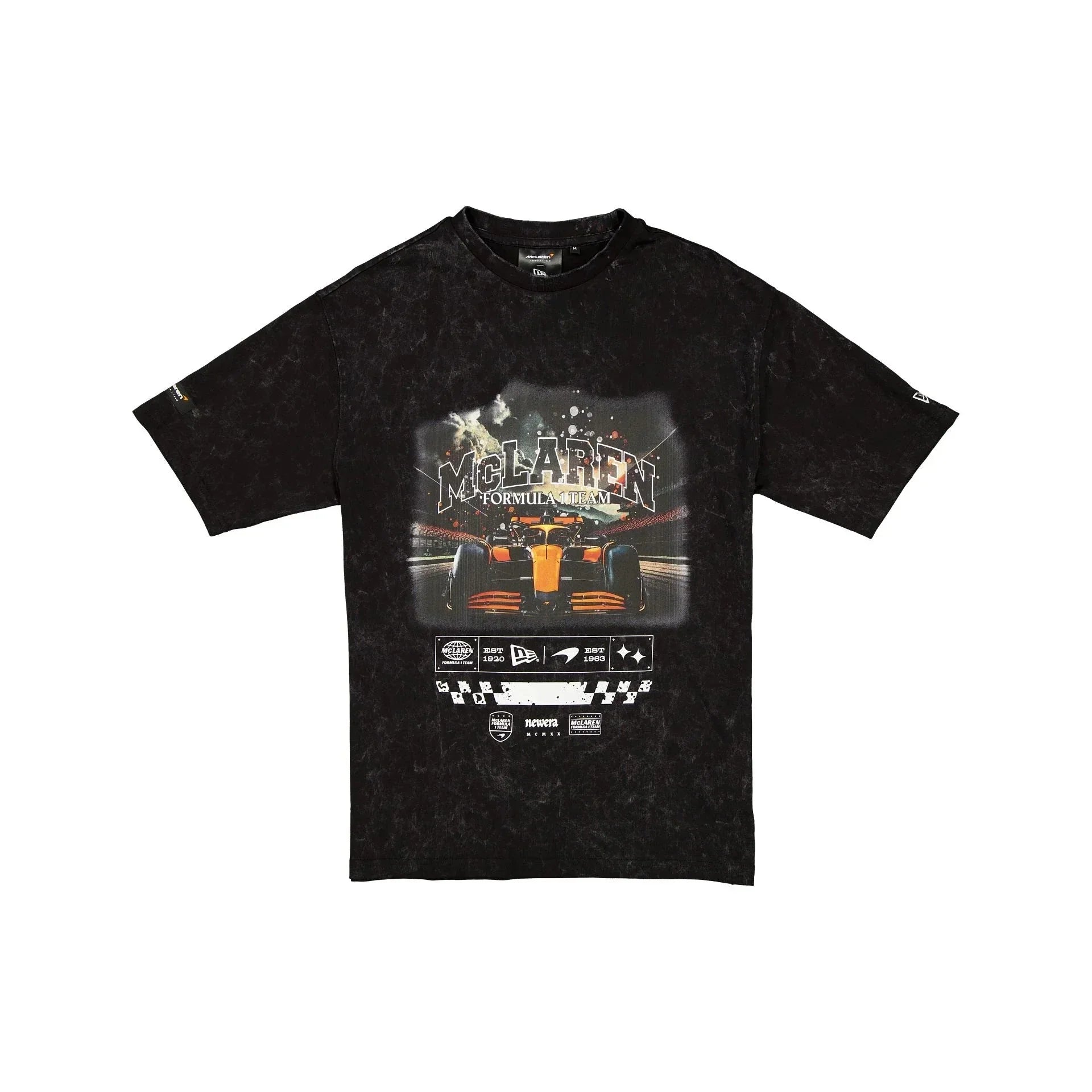 McLaren F1 x New Era Washed Graphic T-Shirt - Black Endless Racegear
