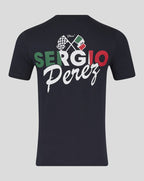 Red Bull Racing F1 Sergio "Checo" Perez Flag T-Shirt - White/Navy Red Bull Racing