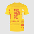 Aston Martin F1 Special Edition Spain GP T-Shirt - Yellow Aston Martin F1