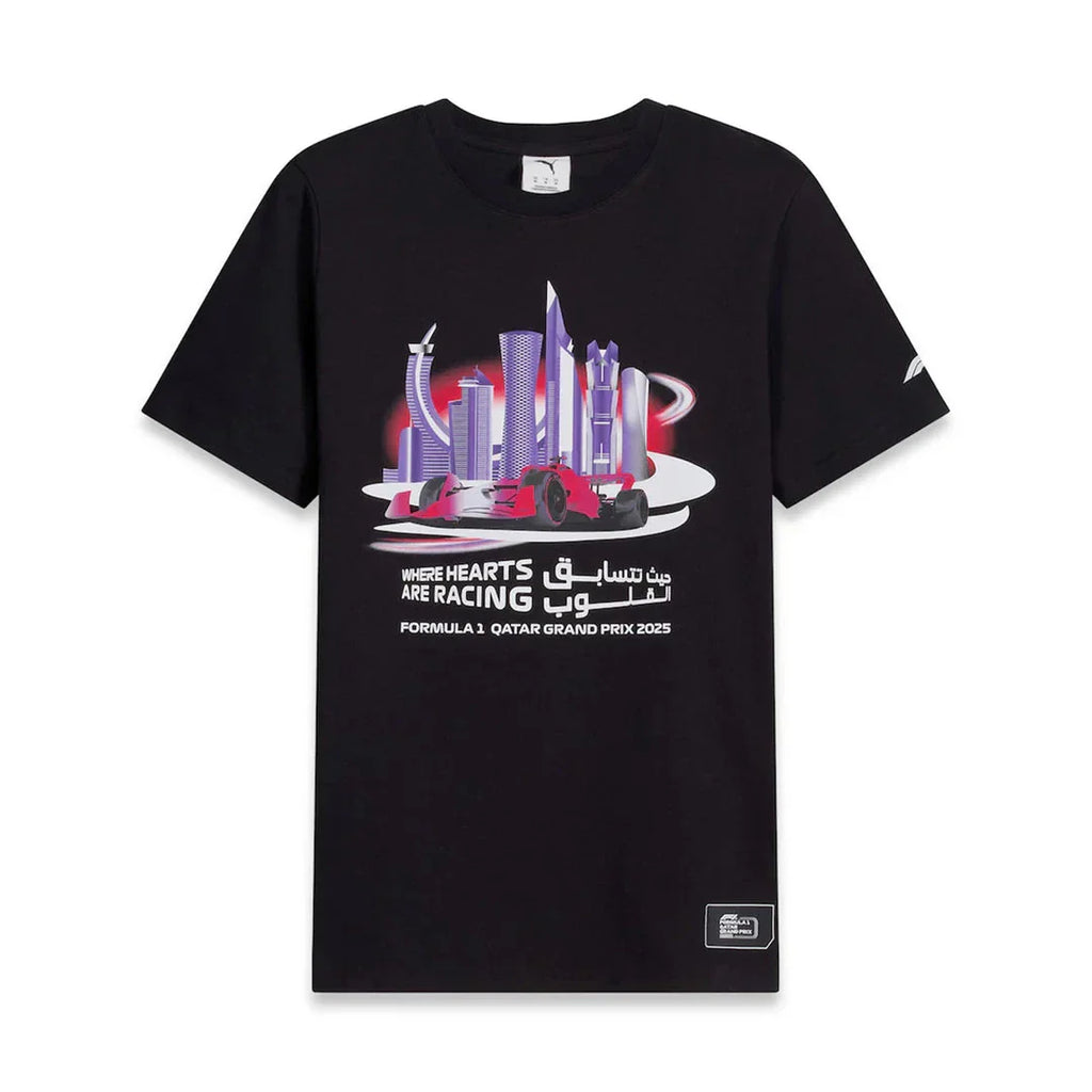 Formula 1 Tech Collection F1 Qatar GP T-Shirt - Black/White T-shirts Formula 1 XS Black 