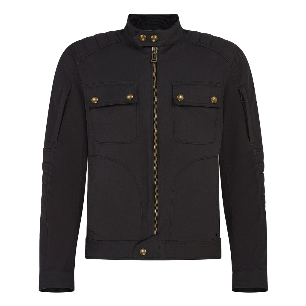 *New* Belstaff Roberts Cotton Canvas Motorcycle Jacket - Black Endless Racegear 2