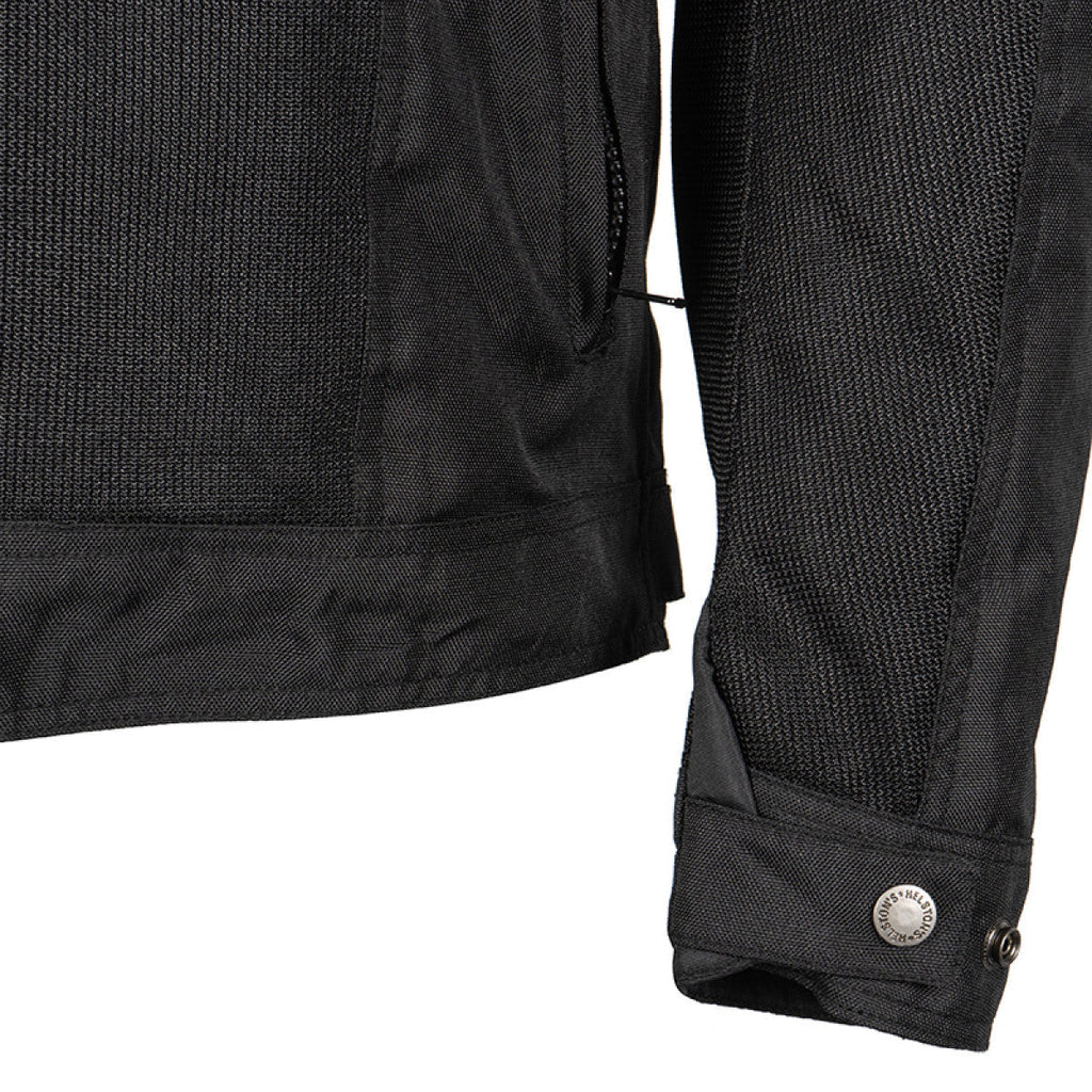 Helstons Stoner - Air Mesh Textile Summer Jacket - Black