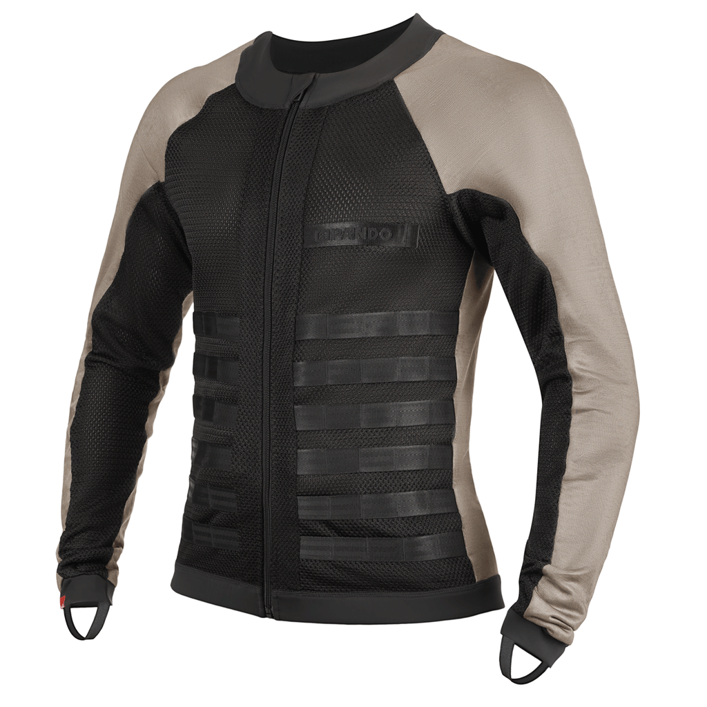 Pando Moto Commando UH Grey Men's Light-Weight Motorcycle Jacket