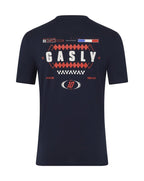 Alpine Racing F1 Pierre Gasly Relaxed Fit T-Shirt- White/French Navy T-shirts Alpine XS Navy 