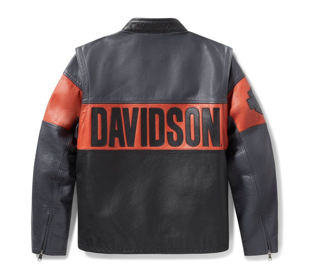 Men's Essential Convertible Leather Jacket Endless Racegear