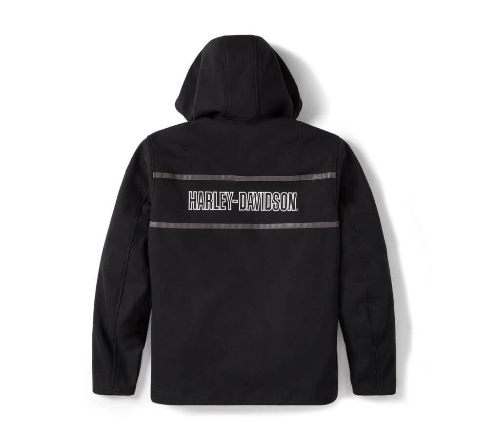 Harley-Davidson H-D Trenton Deflector 2.0 Hooded Riding Fleece - Harley Black Harley-Davidson