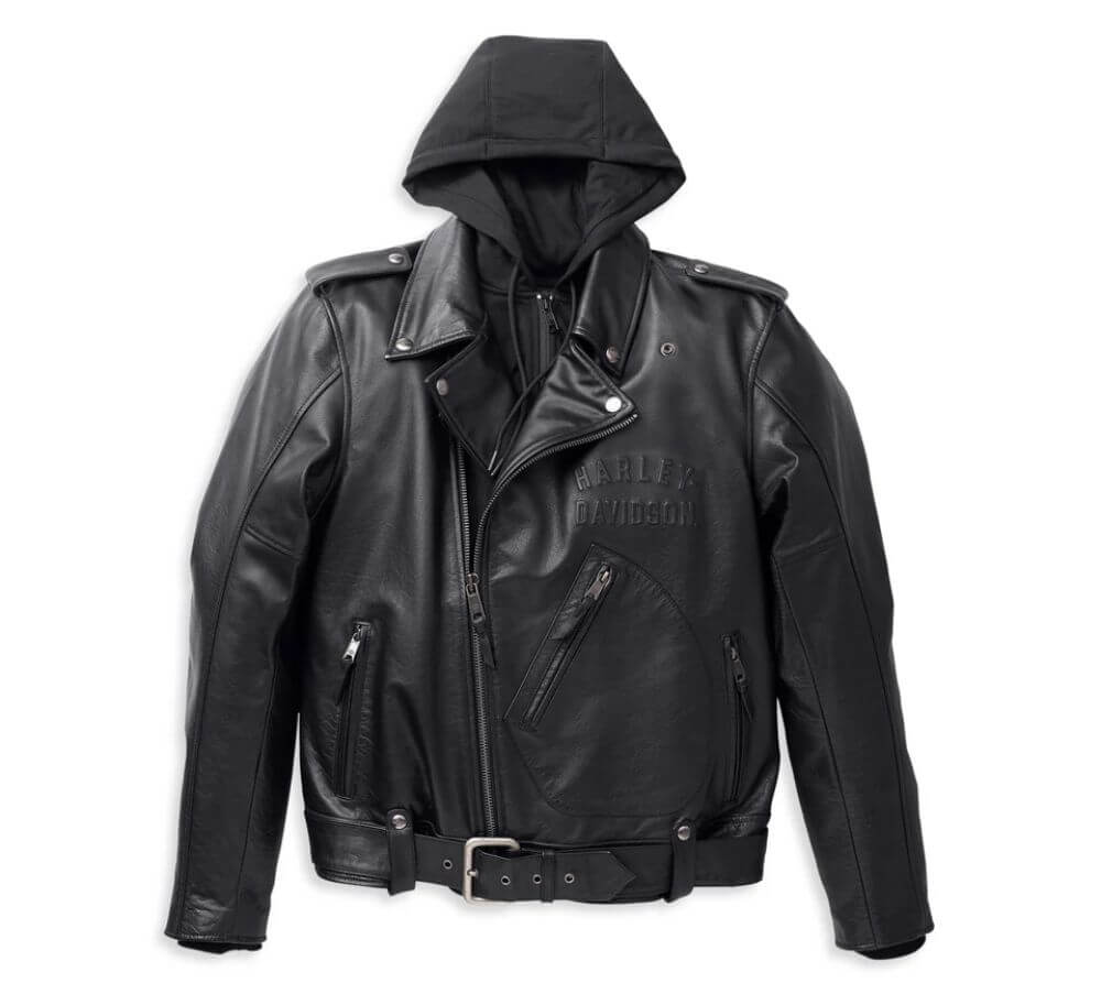 H-D Men's Potomac 3-in-1 Leather Jacket Black Harley-Davidson