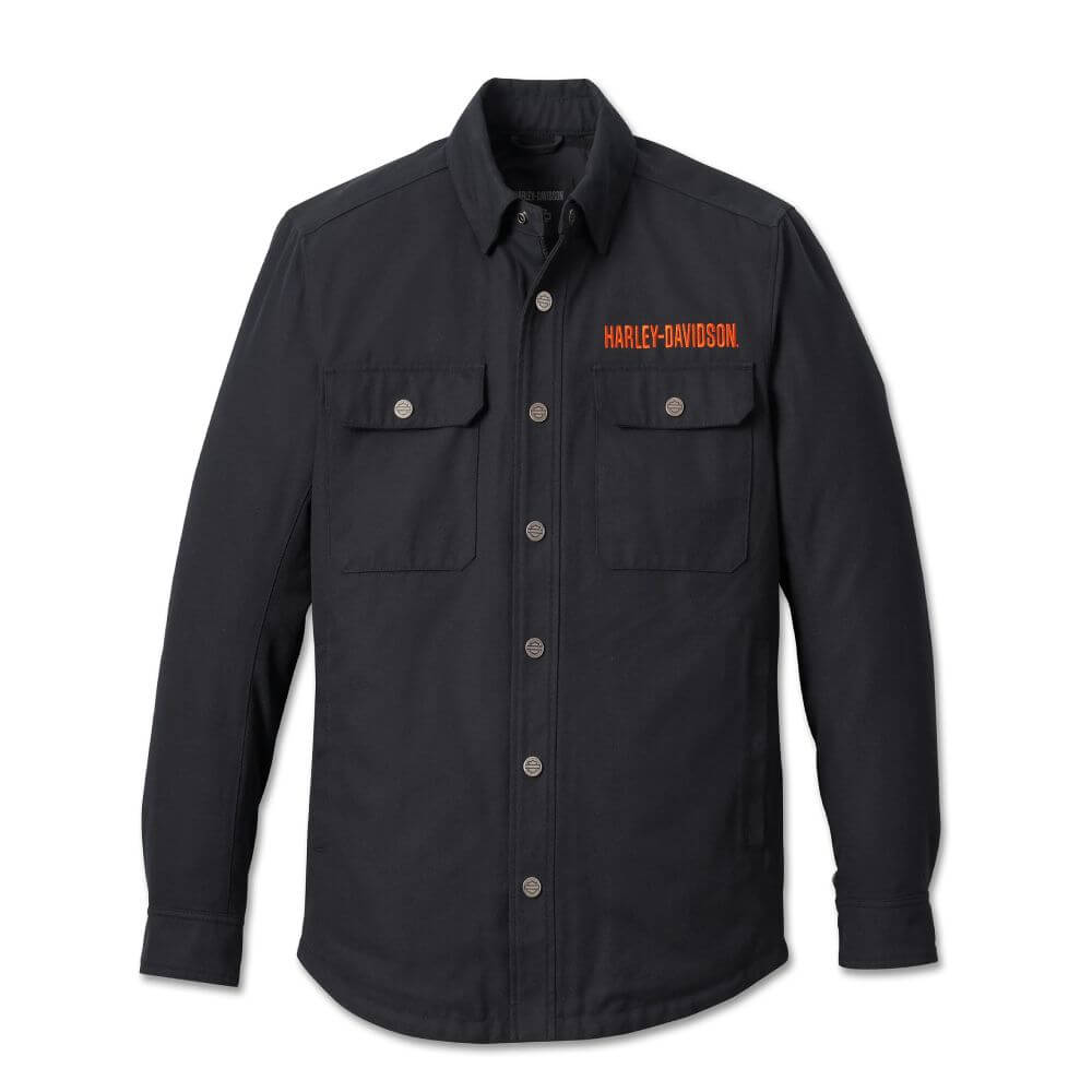 Harley-Davidson  Men's Operative Riding Shirt Jacket - Black 5XL Harley-Davidson