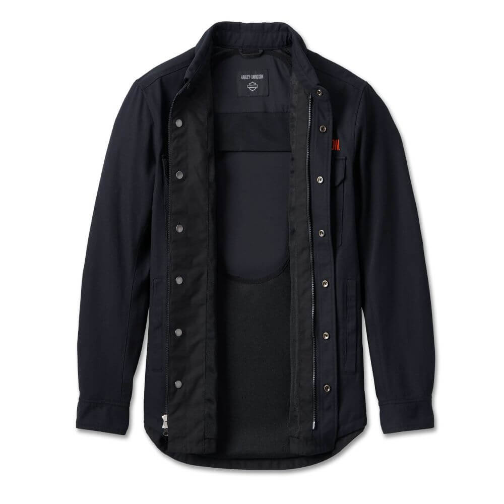 Harley-Davidson  Men's Operative Riding Shirt Jacket - Black 5XL Harley-Davidson