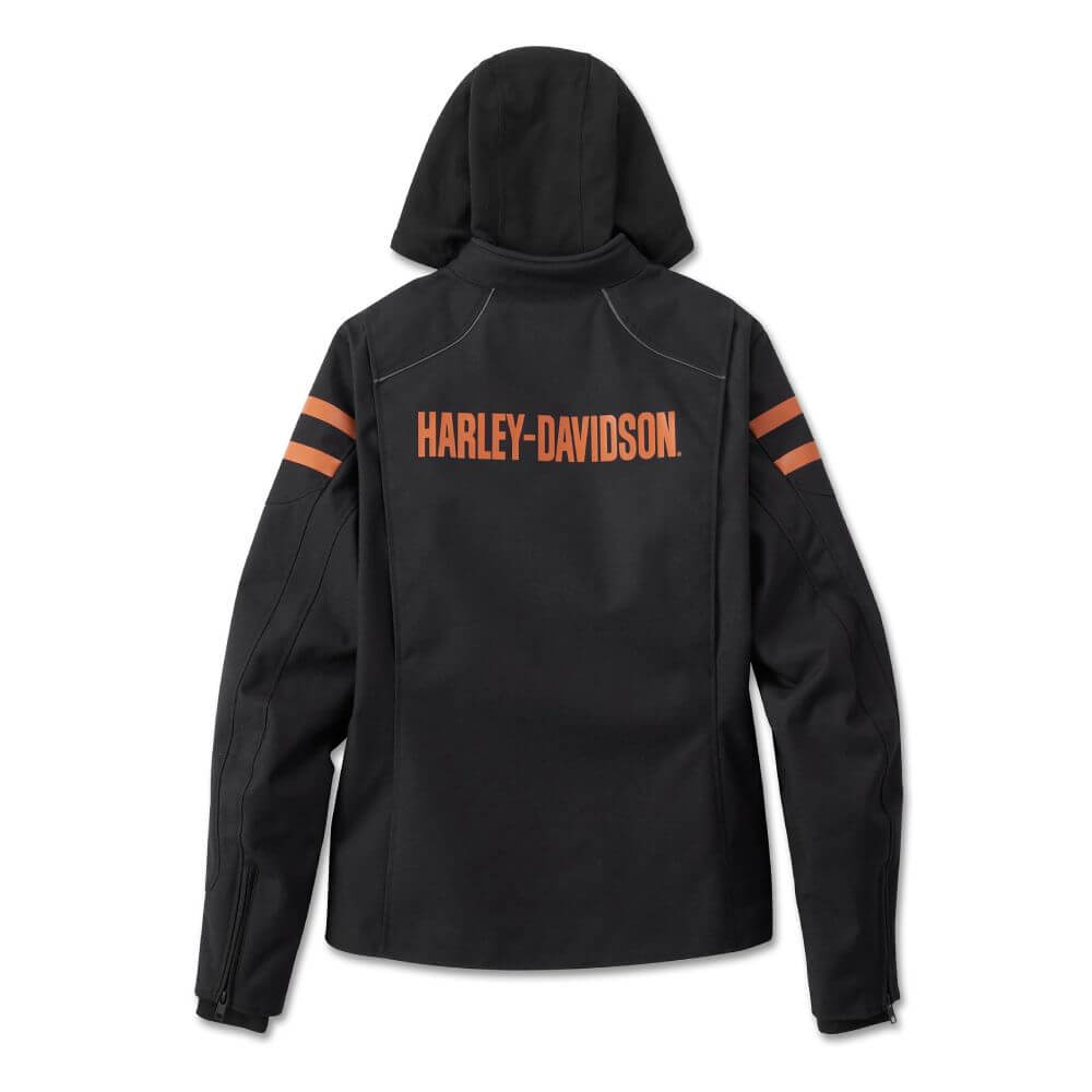 Harley-Davidson Men's Ovation 3-in-1 Textile Riding Jacket Black / Orange Harley-Davidson