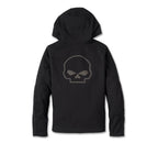 Women's Deflector 2.0 Hooded Riding Fleece - Black Beauty Harley-Davidson