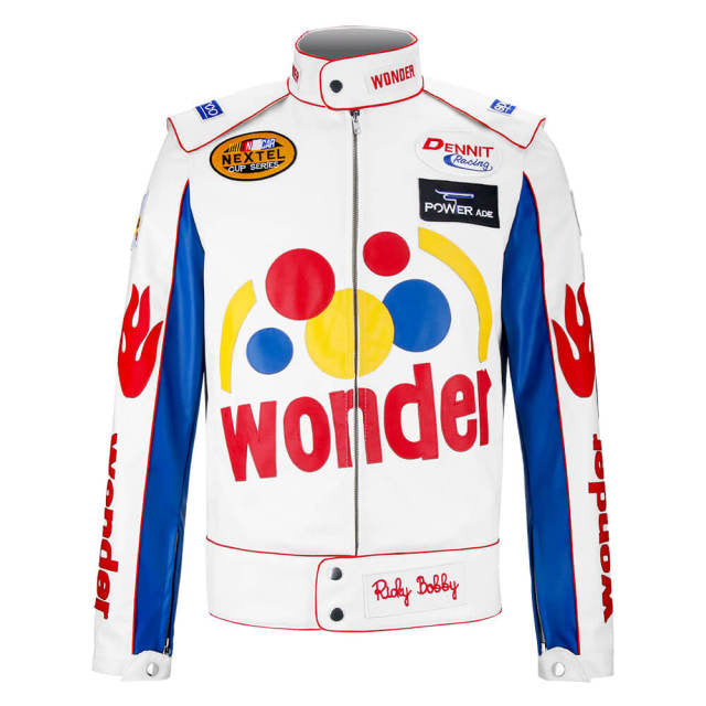 Racing Style Faux Leather Jacket – Funny Men’s Halloween Costume Cosplay Outfit for Couples Ex Race Gear