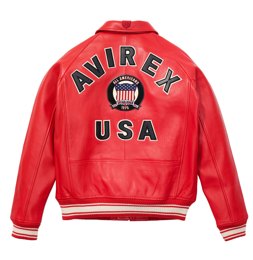 Buy Best Style Salvage Red Color Leather Fashion Bomber Jackets For Sale rfxleatherofficial