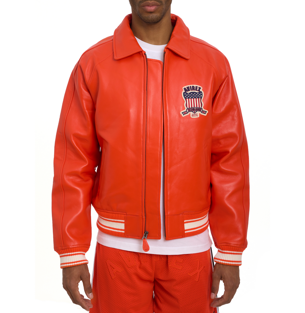 Avirex leather Jacket For Mens rfxleatherofficial