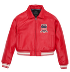 Shop Best High Quality Fashion Bomber Style Salvage Red Avirex Jackets rfxleatherofficial