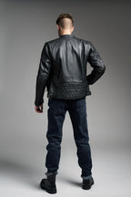 TWIN LEATHER JACKET BLACK - Men’s Leather Motorcycle Jacket Pando Moto