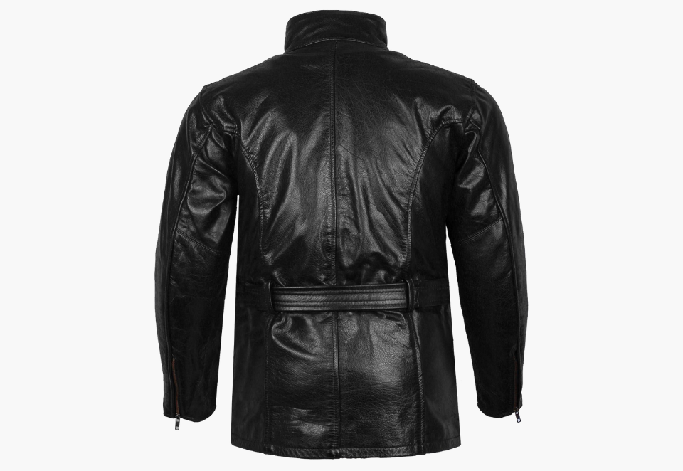 BGA Trail Master Vintage Waxed Leather Touring Jacket Long Coat