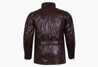 BGA Trail Master Vintage Waxed Leather Touring Jacket Long Coat