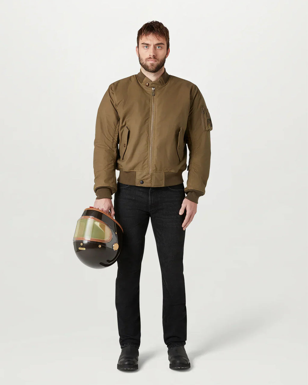 Belstaff Brecon Motorcycle Bomber - Olive Green