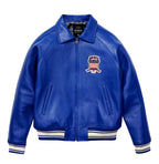 Purchase Best Genuine Style Mazarine Blue Avirex Leather Fashion Jackets For Sale rfxleatherofficial